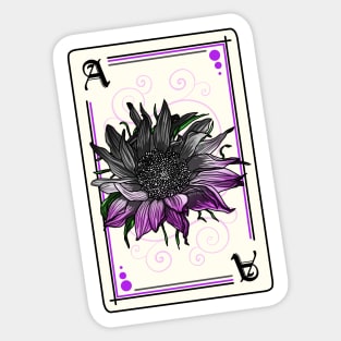 Ace of Sunflowers Sticker